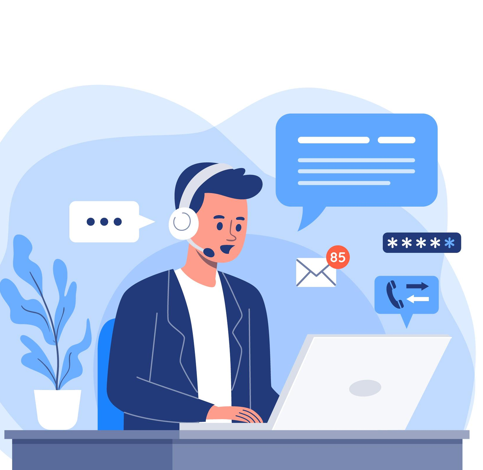 Contact us illustration